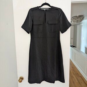 Banana Republic Black Shift Dress, Keyhole Neck and Pockets